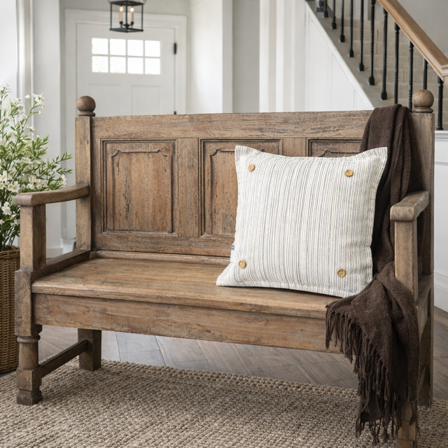 SQUARE PILLOW ONLY:  (with insert) SQUARE TICKING PILLOW