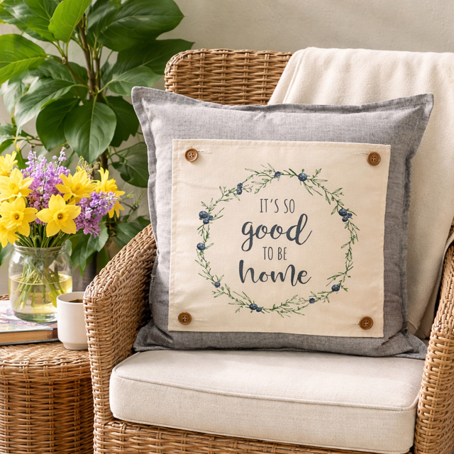 PANEL ONLY: SQUARE Entry, Garden, Between Holidays, House Warming, Host, Mother&