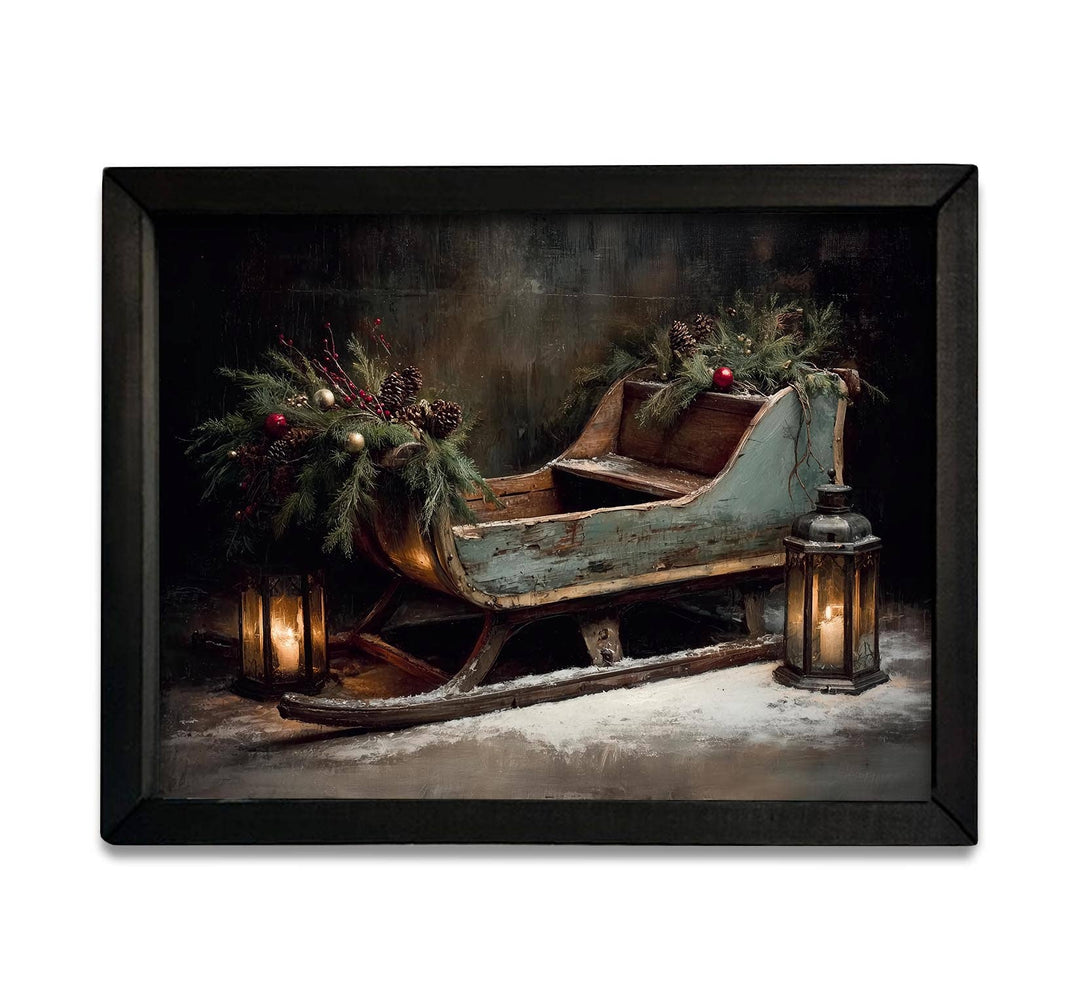 HMK1763 MOODY ANTIQUE SLEIGH BOX FRAME
