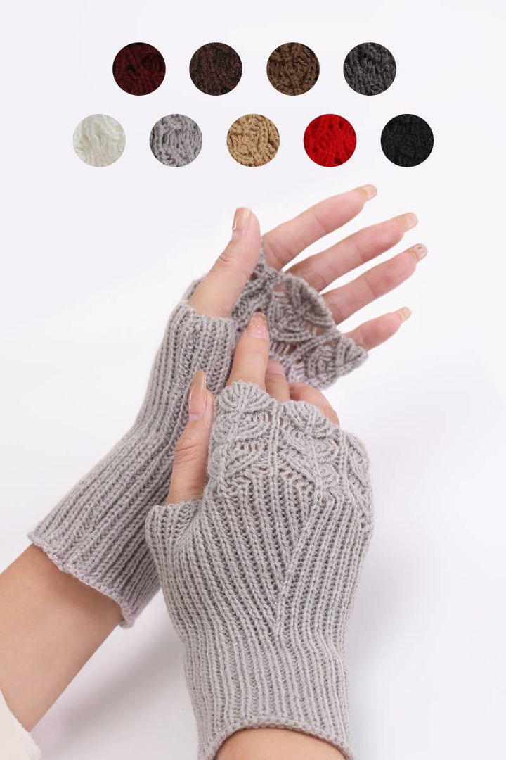 WINTER SOLID STYLISH KNIT HAND WARMERS_CWAG019
