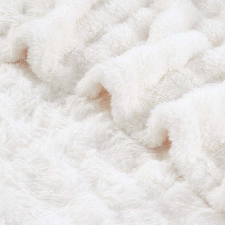"Polar Bear" Faux Fur Plush Throw Blanket - 50"x70"