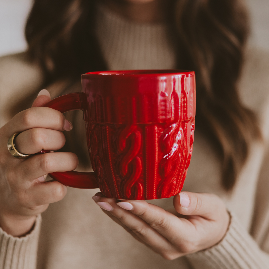 Red Sweater Coffee Mug - Christmas Decor &amp; Gifts