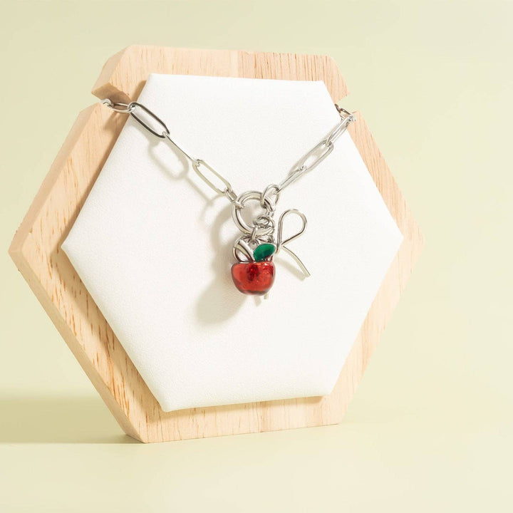 18K Gold Stainless Steel Apple Fruit Charm