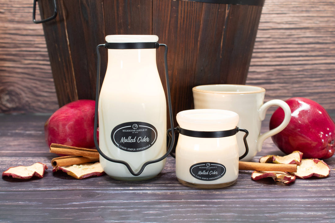 14 oz Milkbottle Candle: Mulled Cider