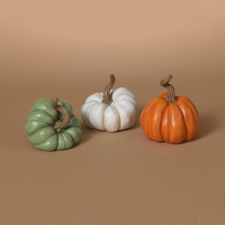 4.33"H Resin Harvest Pumpkin,