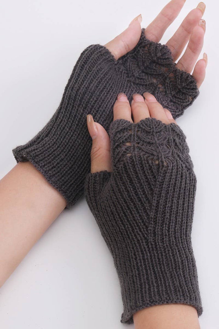 WINTER SOLID STYLISH KNIT HAND WARMERS_CWAG019
