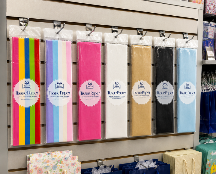 Gift Tissue Paper, 20x20in, 10 Sheets, Available in 18 Color