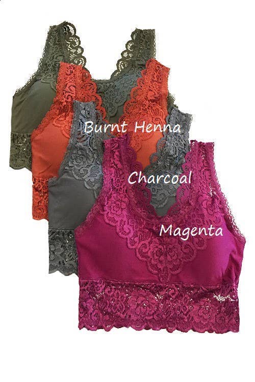 Plus Padded Lace Bralette