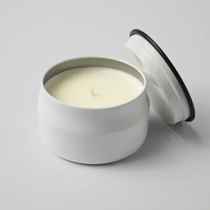 3.75 oz Traveler Tin Candle: Salted Caramel Pistachio