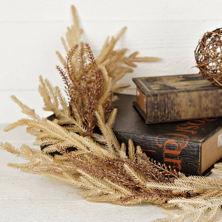 511281- 4ft Garland-Beige Brown Soft Touch Norfolk Pine