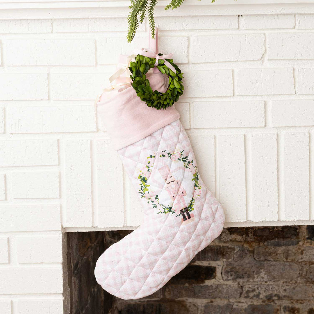 Sugarplum Gingham Quilted Stocking