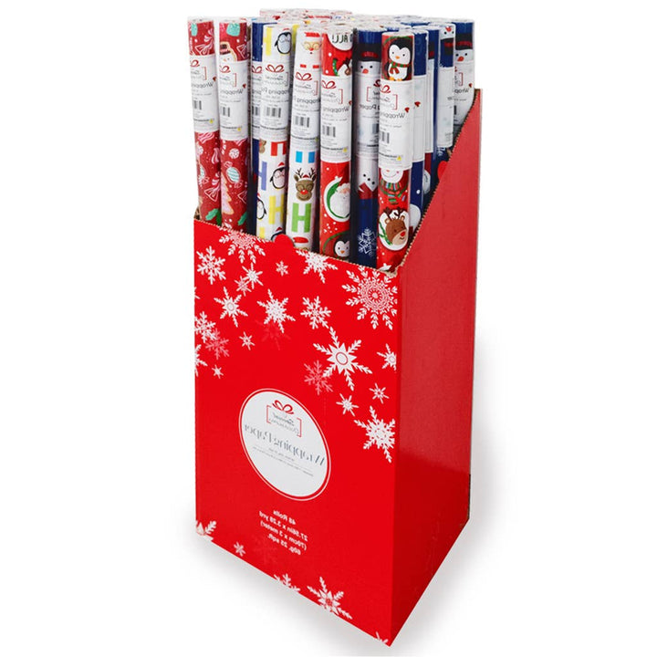 Christmas Wrapping Paper Roll 70cm x 3m – 48 Rolls/PDQ
