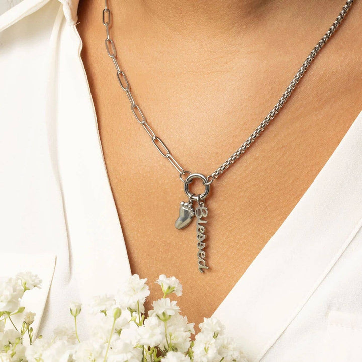 18K Gold PVD Stainless Steel Baby Foot Charm