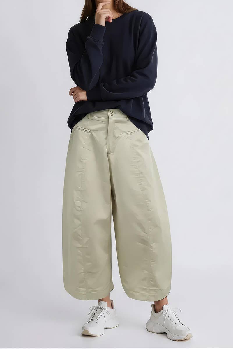 Wide-leg Crop Pants