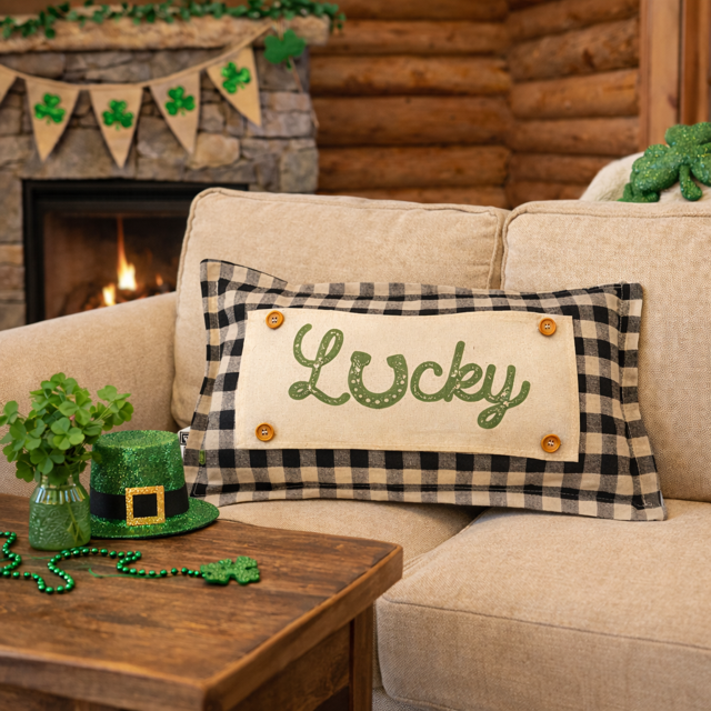 BUFFALO CHECK: GINGHAM PILLOW ONLY (with insert)