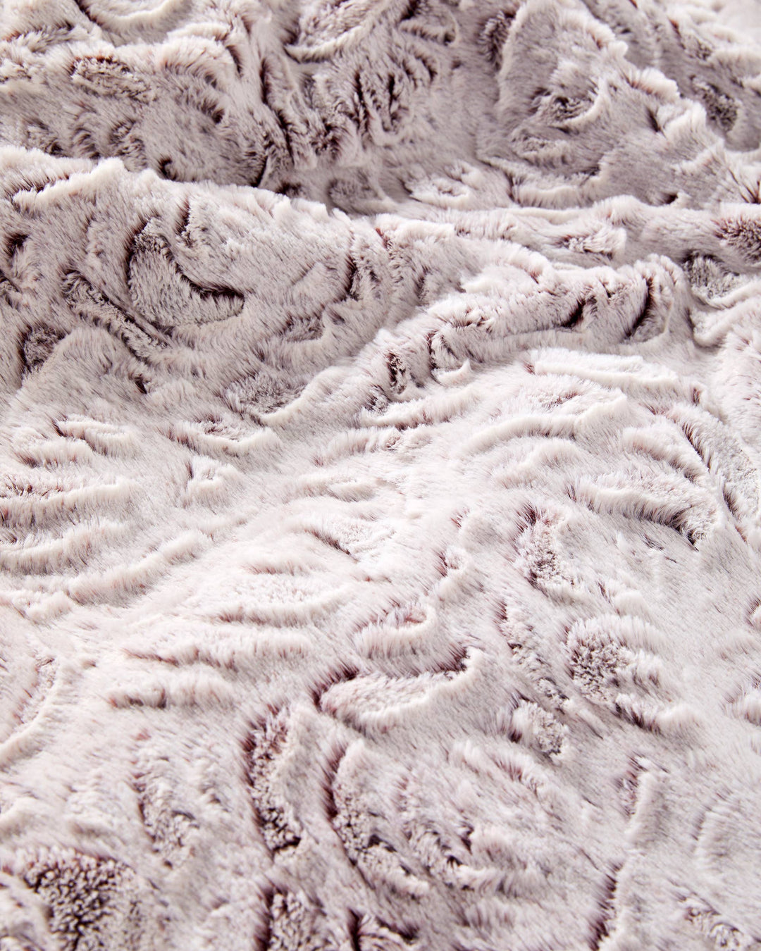 "Rose" Faux Fur Plush Throw Blanket - 50"x70"