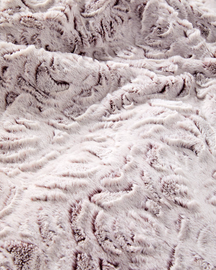 "Rose" Faux Fur Plush Throw Blanket - 50"x70"