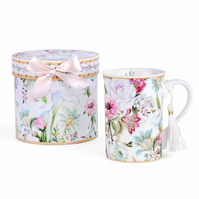 Dream Garden Porcelain Tea/Coffee Mug in Gift Box