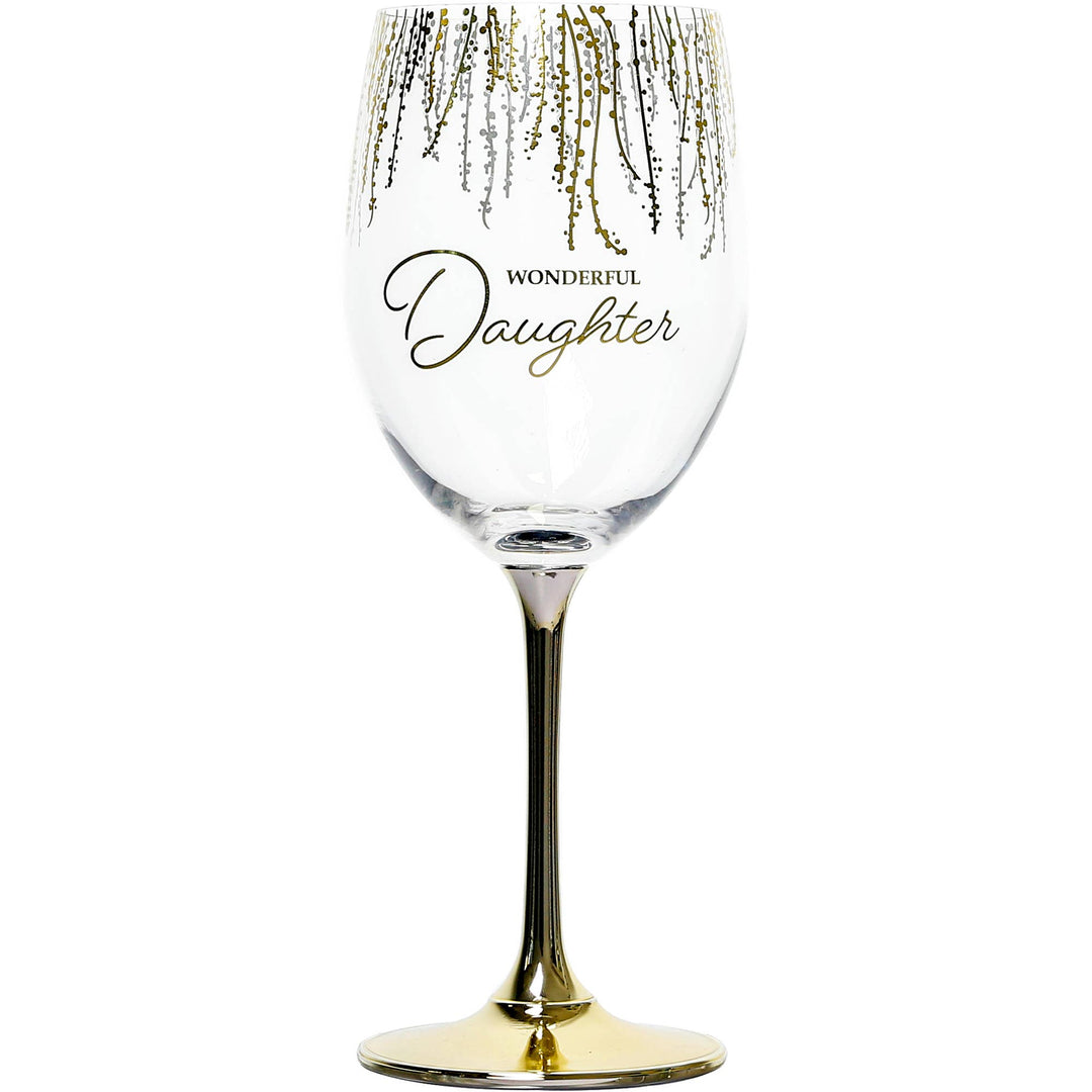 Daughter - Gift Boxed 19 oz Crystal Wine Glass