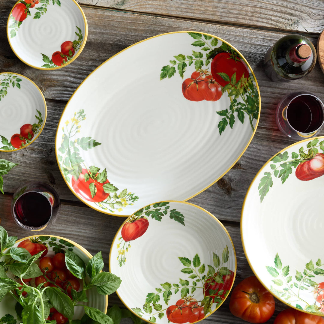 Pomodoro Oval Platter 16in x 11.5in