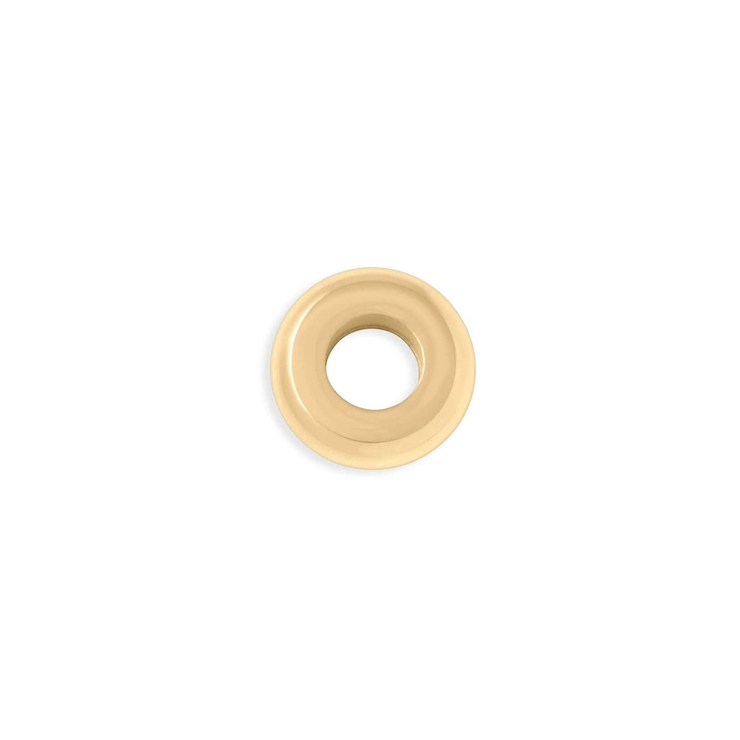 18K Gold PVD Stainless Steel Rounded Spacer Bead