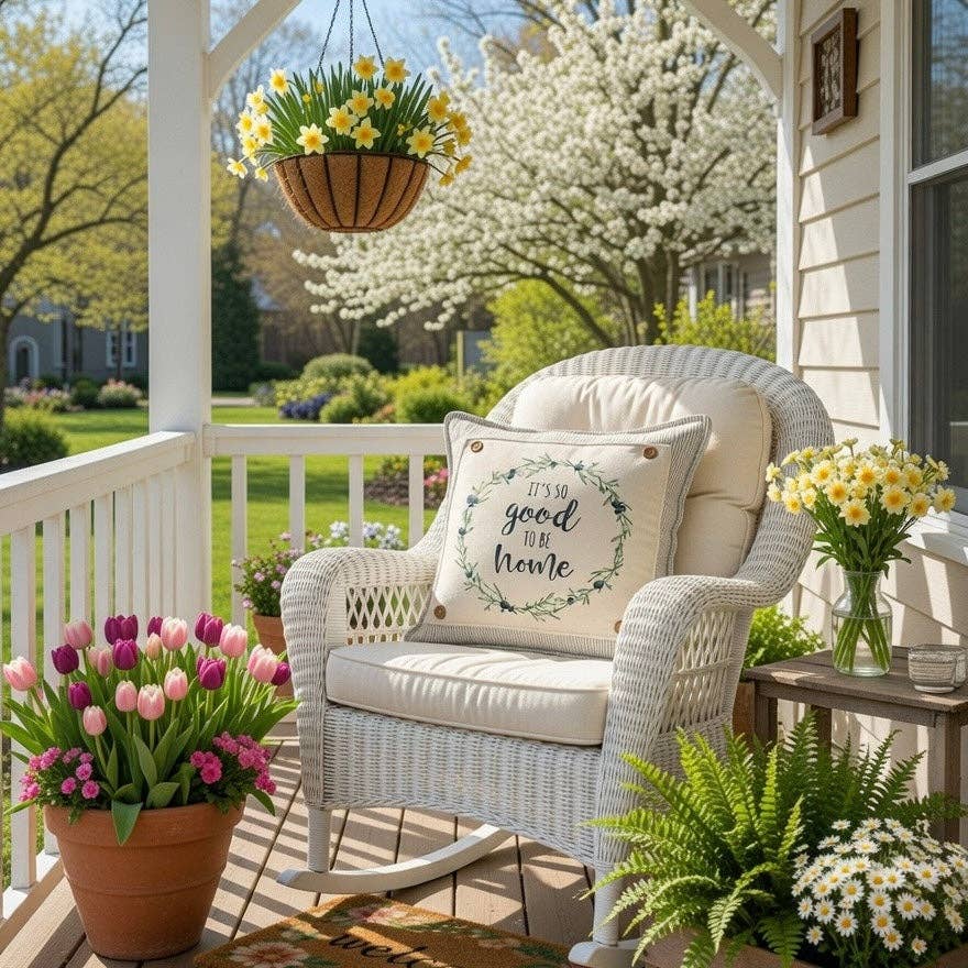PANEL ONLY: SQUARE Entry, Garden, Between Holidays, House Warming, Host, Mother&