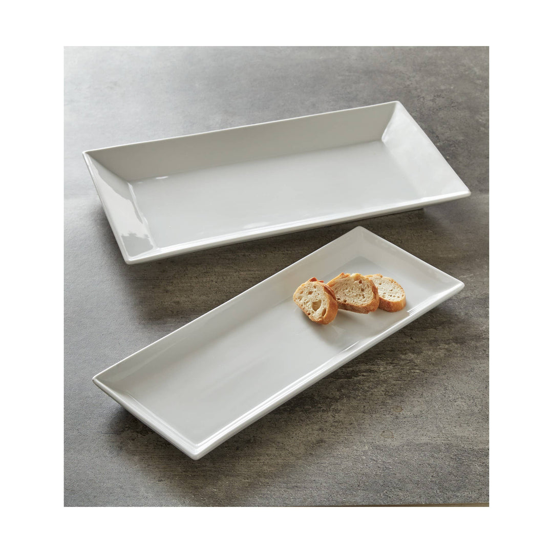 Whiteware Rectangle Serv Platter Porcelain
