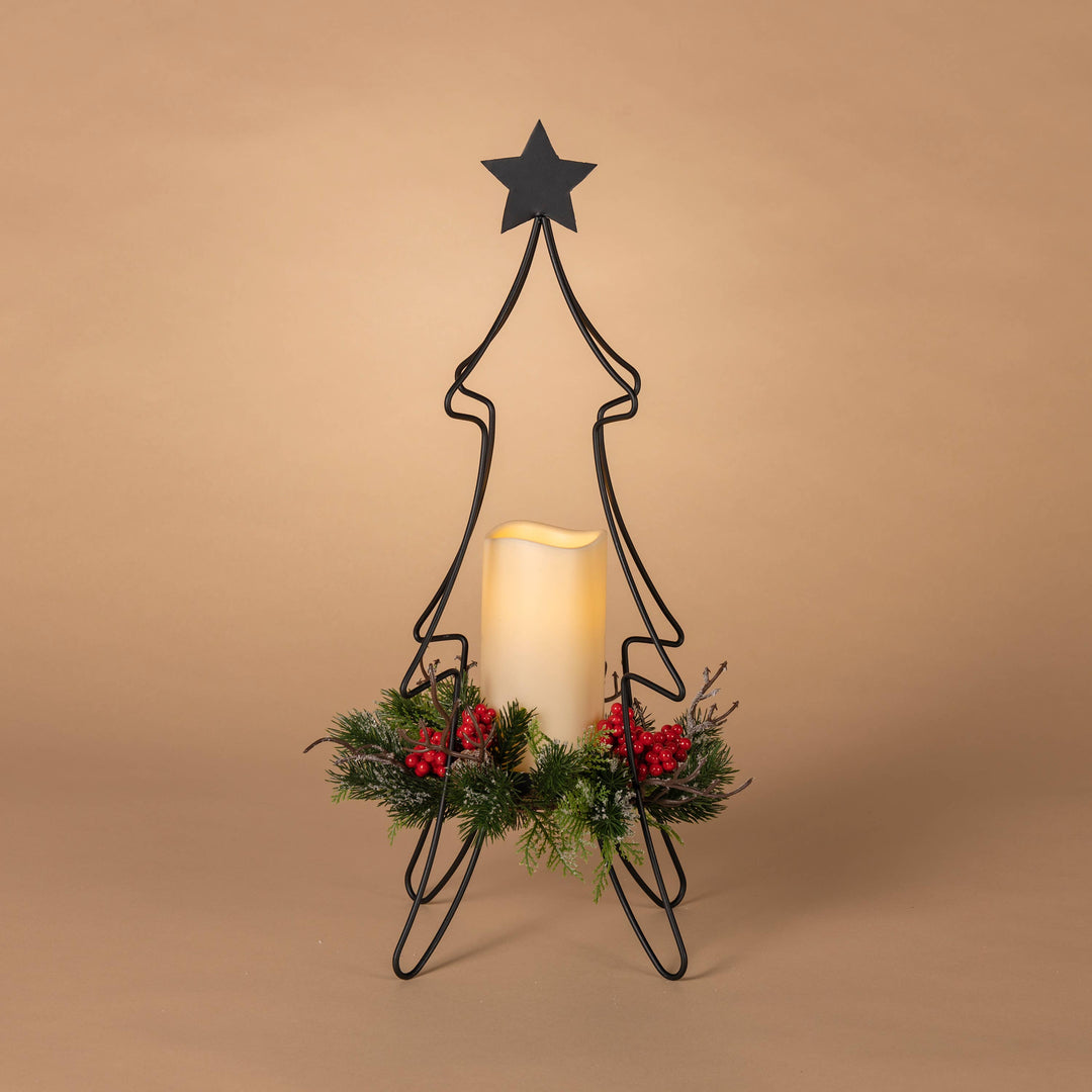 Last Call 19.6"H B/O Christmas Tree Meta