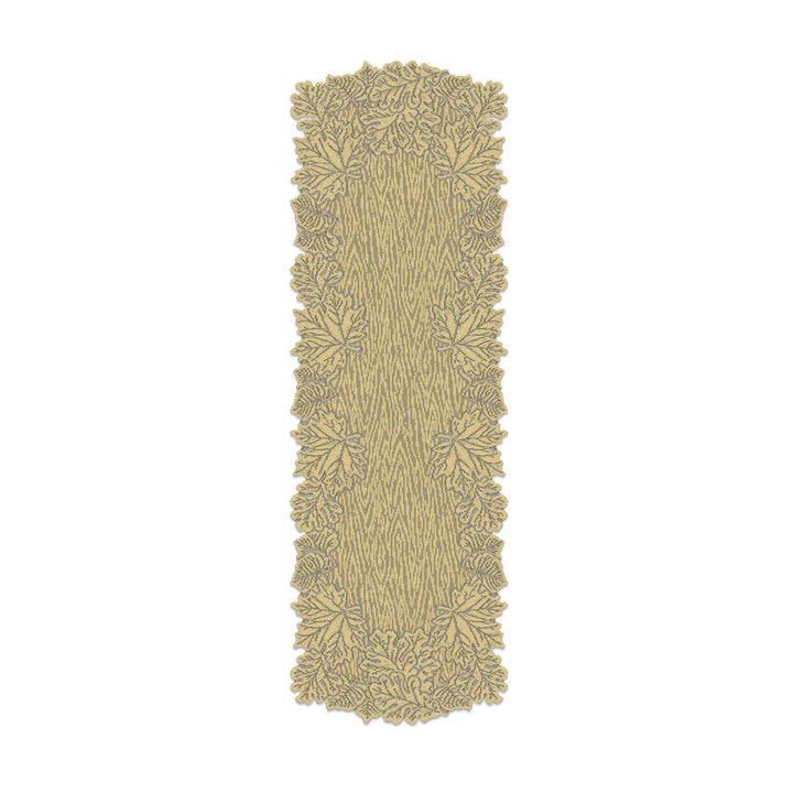 Autumn Leaf 20x60 Goldenrod Lace Mantle Table Runner