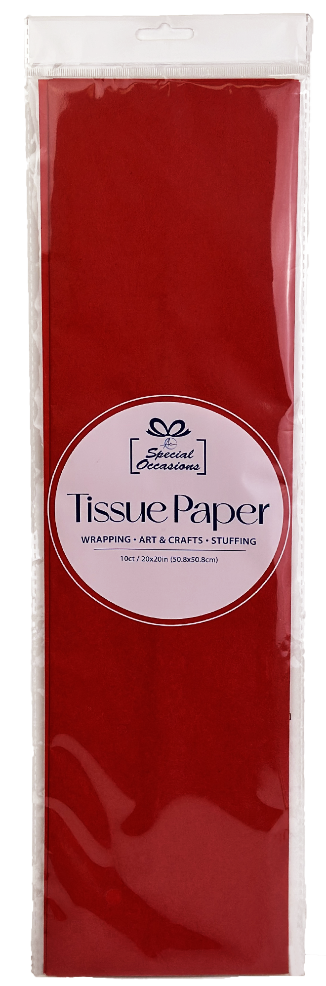 Gift Tissue Paper, 20x20in, 10 Sheets, Available in 18 Color