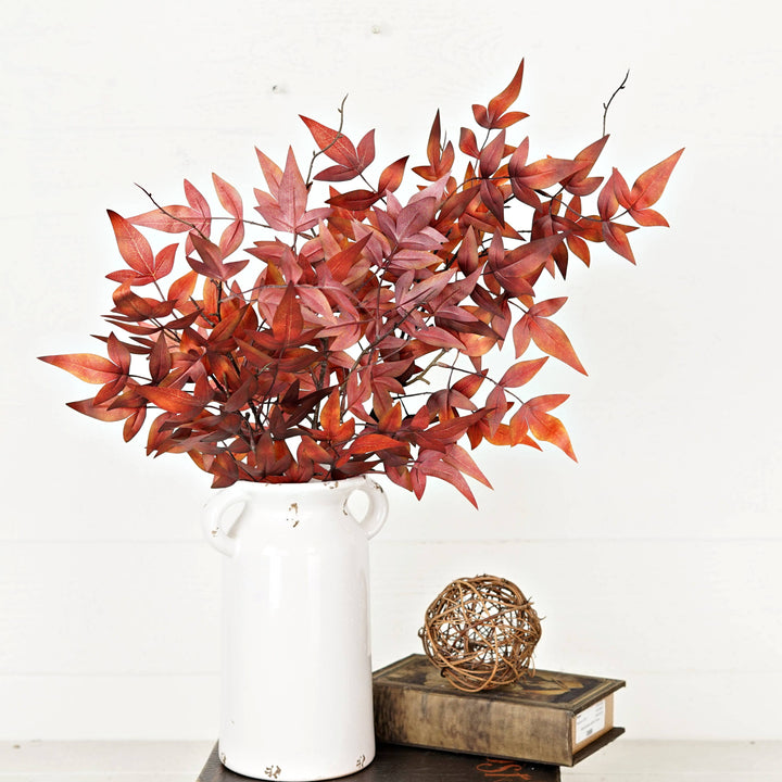 530655- 24in Spray-Dark Burgundy Japanese Maple Leaves