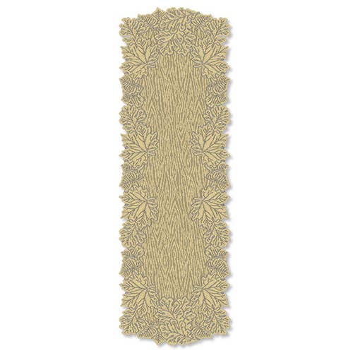 Autumn Leaf 14x68 Goldenrod Lace Table Runner