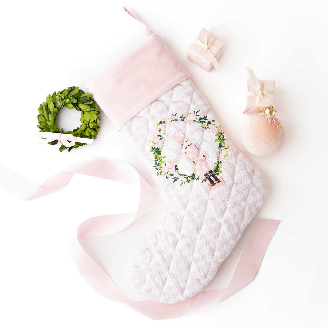 Sugarplum Gingham Quilted Stocking
