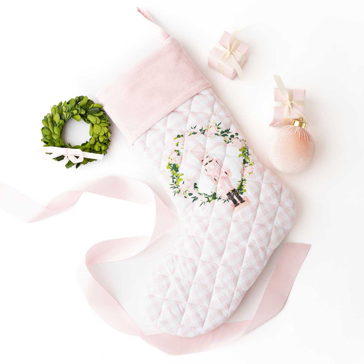 Sugarplum Gingham Quilted Stocking