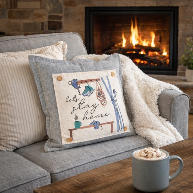 PILLOW ONLY: Charcoal Square CHARCOAL PILLOW