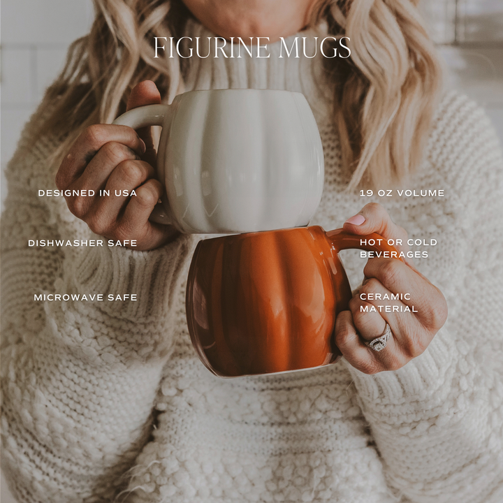 Cream Pumpkin Coffee Mug - Fall Decor &amp; Gifts