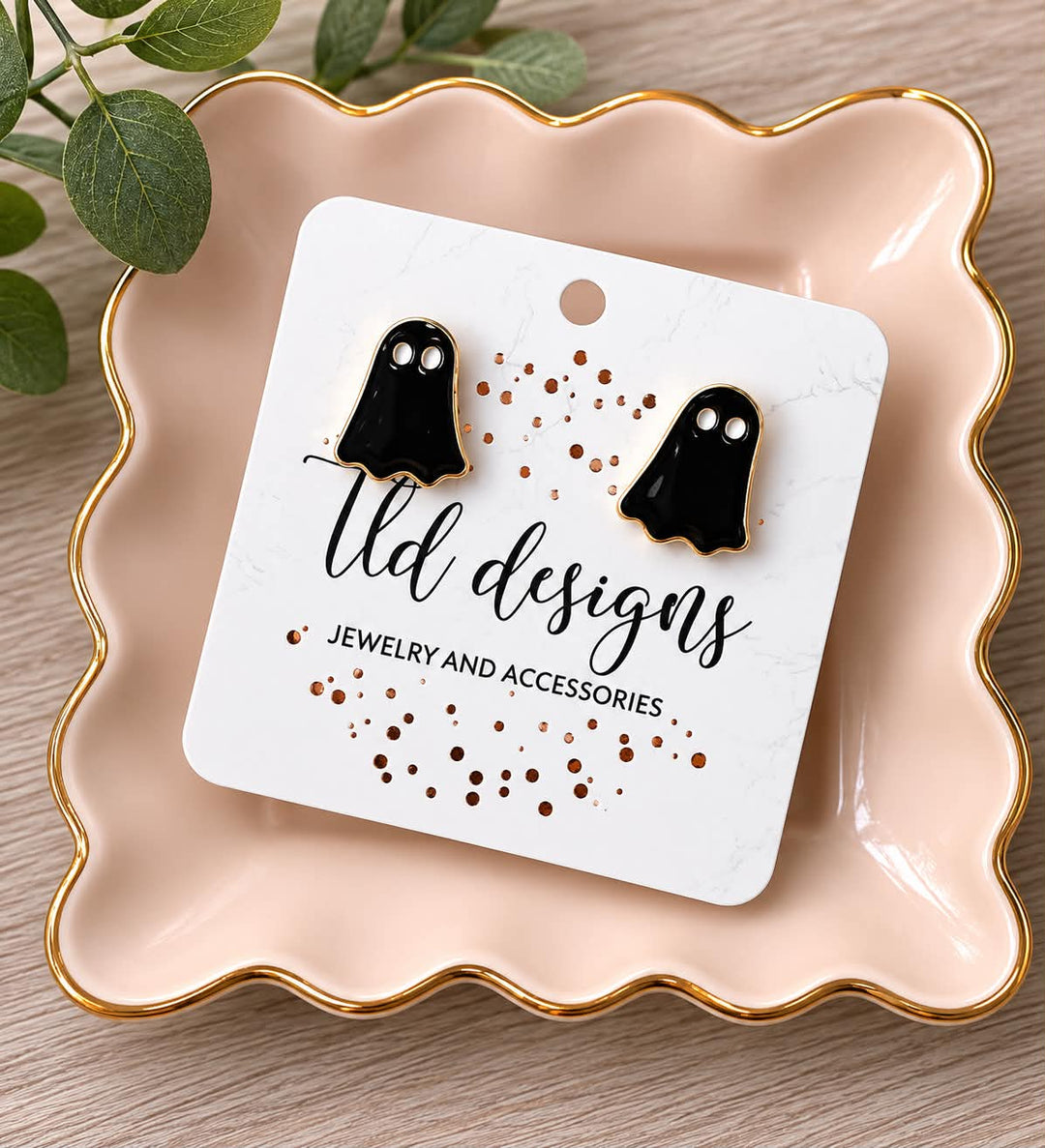 Black Ghost Studs