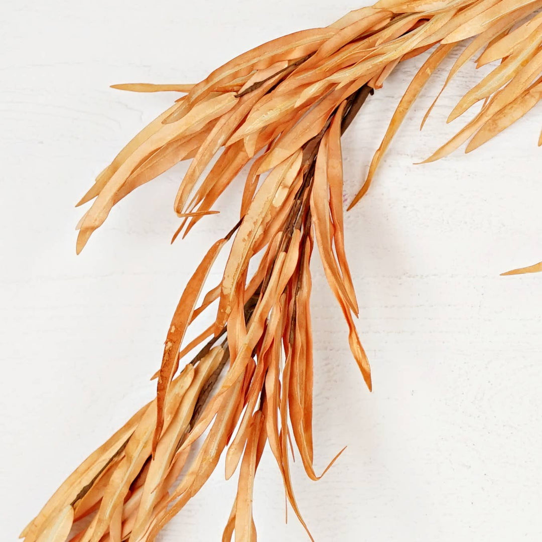 29561- 4.5ft Garland-Foam Willow Leaves-Autumn