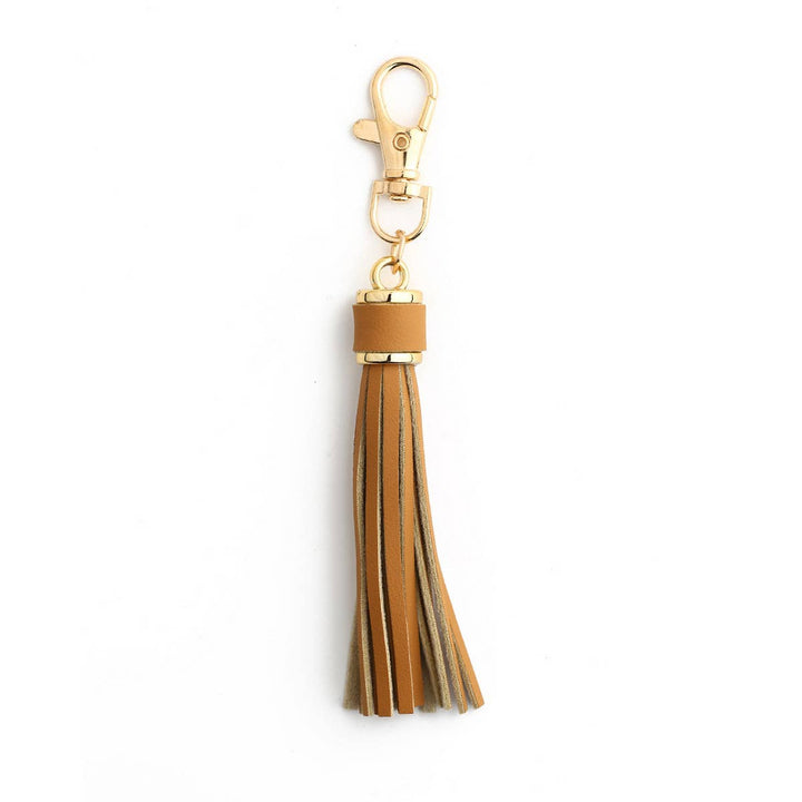 TASSEL LEATHER KEYCHAIN ACCESSORY_CWMM1284