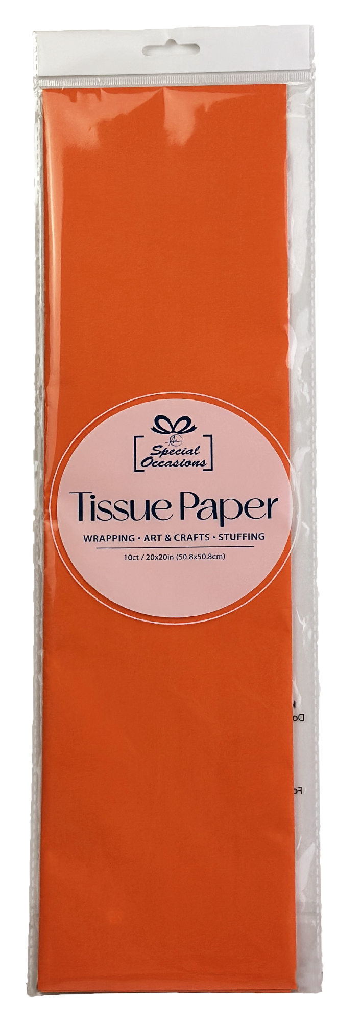 Gift Tissue Paper, 20x20in, 10 Sheets, Available in 18 Color