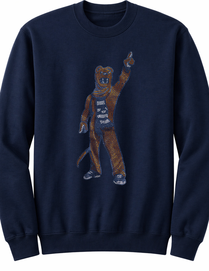 Penn State Full Body Mascot Navy Crewneck Sweatshirt