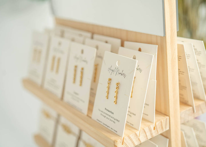 Angel Number Display Cards (Necklaces, Earrings, Bracelets)