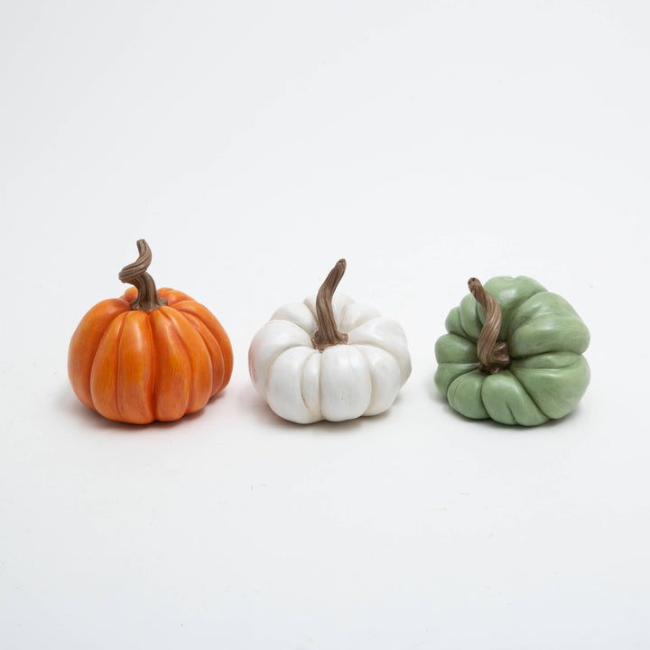 4.33"H Resin Harvest Pumpkin,