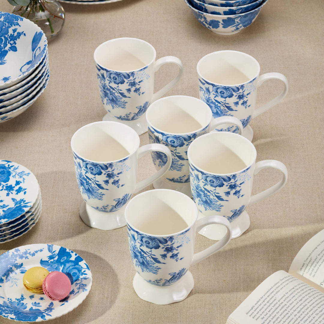 Gabrielle Blue  Mugs 6 assorted