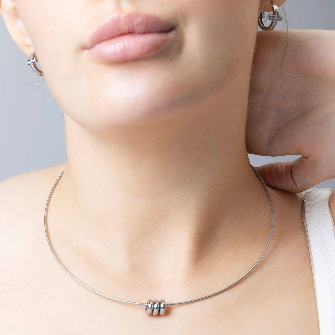 18K Gold PVD Stainless Steel Rounded Spacer Bead