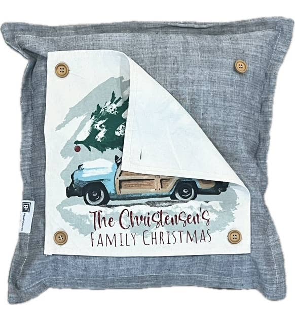 SQUARE PANEL ONLY: Christmas Shepard Peppermint CANDY CANE