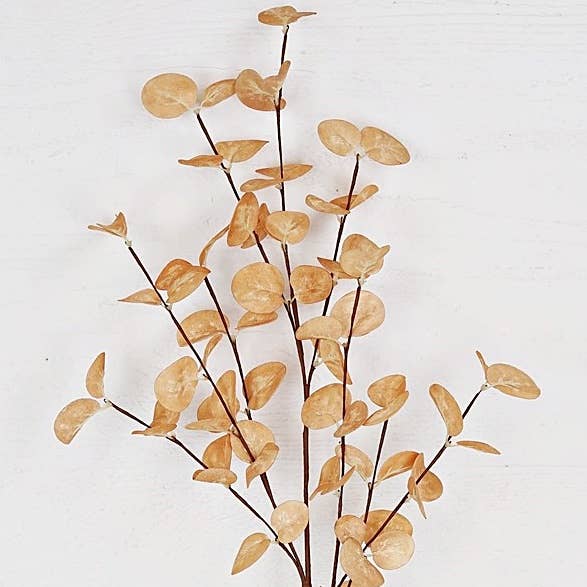 29503- 23in Spray-Foam Silver Dollar Leaves-Beige
