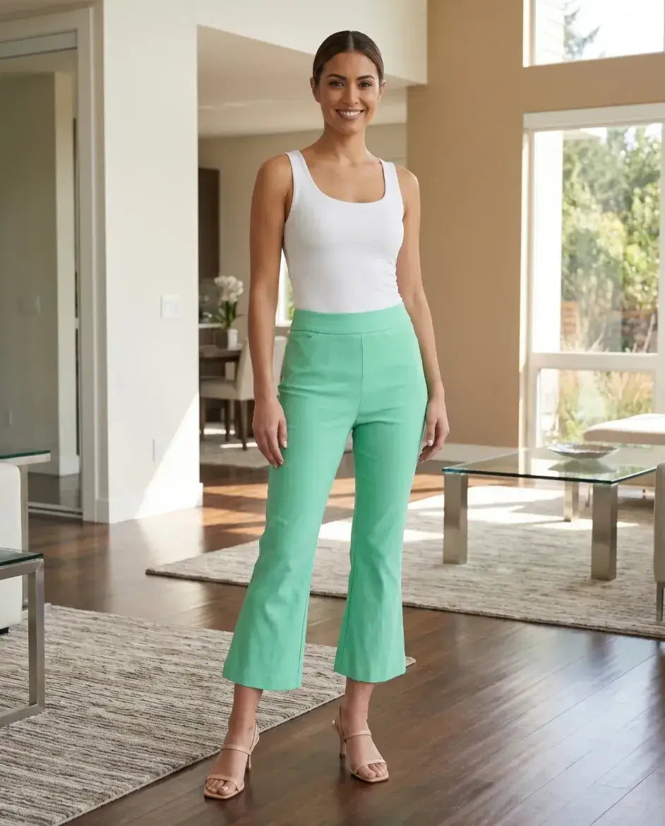 Pull On Millennium Cropped Flare Pant