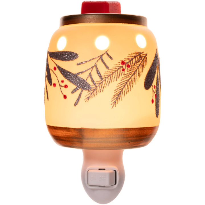 Winterberry Mini Accent Fragrance &amp; Wax Electric Warmer