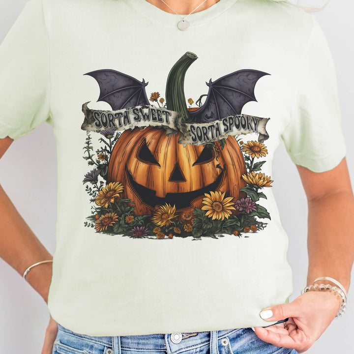 Halloween Pumpkin Kinda Spooky Graphic Tee